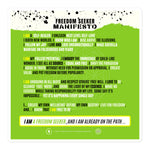 Freedom Seeker Manifesto "I AM Affirmation" Vinyl Sticker