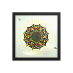 Sacred Sun's Flower Framed poster